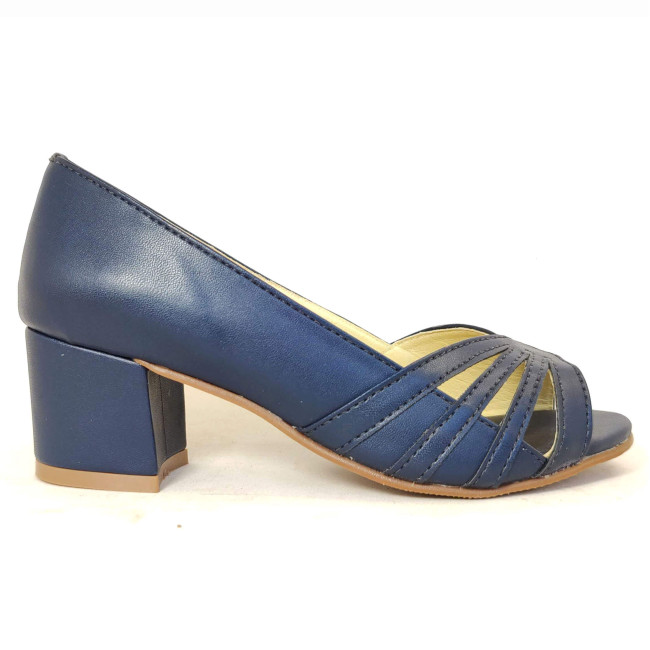 Peep Toe marinho - La Vile
